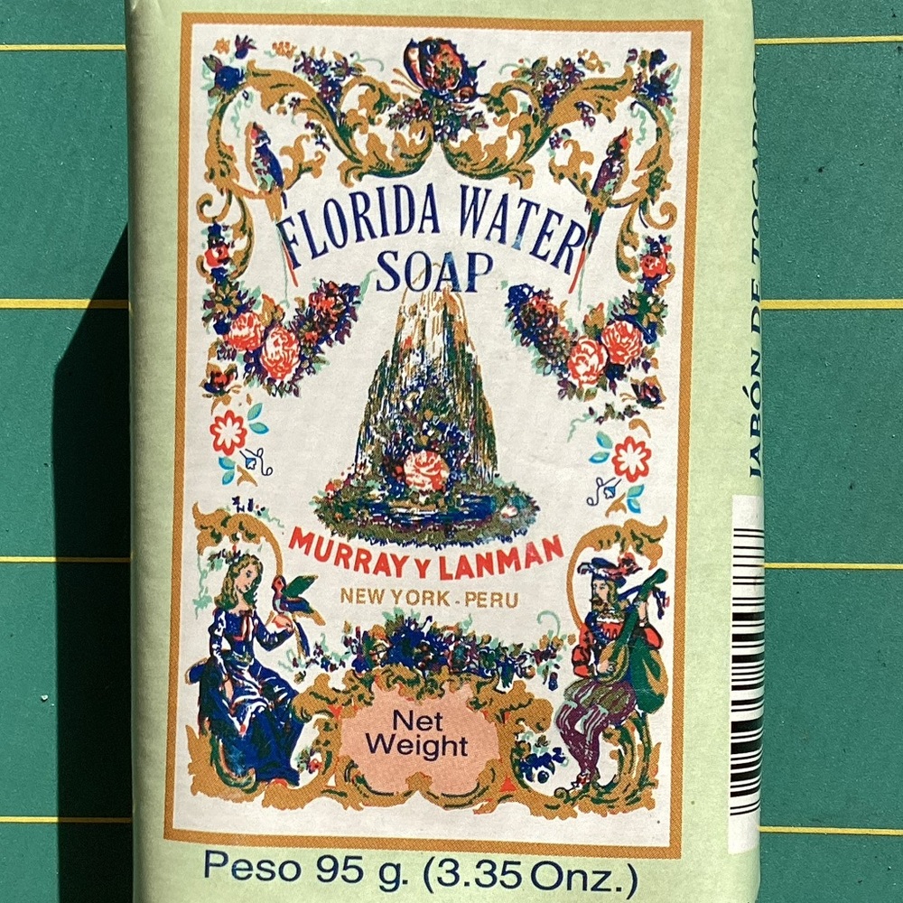Peruvian Import Florida Water Bar Soap 3.35oz Purifying Spirituality Hippie Boho